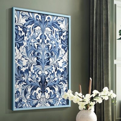 WM MORRIS Series DCLX  -Premium Framed Print -Ready to Hang - No Nails Required
