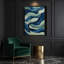 «Abstract Landscape 33», art mural sur toile bleue-2058542438