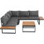5-person seating area with cushions