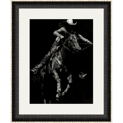 « scratching rodeo iv », impression encadrée
