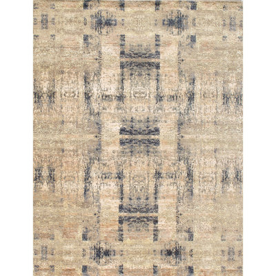Himalayan Art Hand Knotted Abstract Area Rug