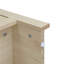 Garde-manger arqué, armoires de rangement en bois de ferme moderne, armoire de rangement arquée avec tablettes réglables, armoire polyvalente pour la cuisine, la salle à manger et le salon