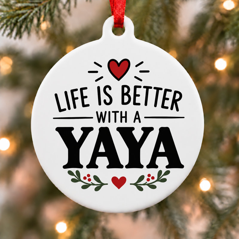 La vie est plus belle avec un décor de Noël Yaya