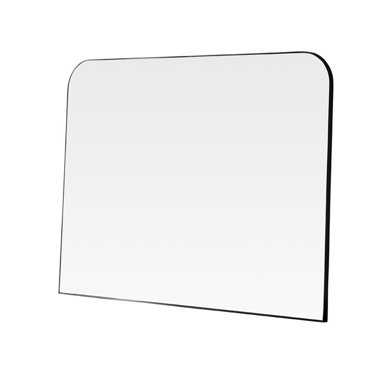Iov Wood Flat Wall Mirror, Black, 110 cm x 80 cm