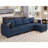 Ashbury Hunsicker 116.6'' W Shaped Variable Sectional Couch Module Polyester Blend Upholstered Storage Sofa-1826352312