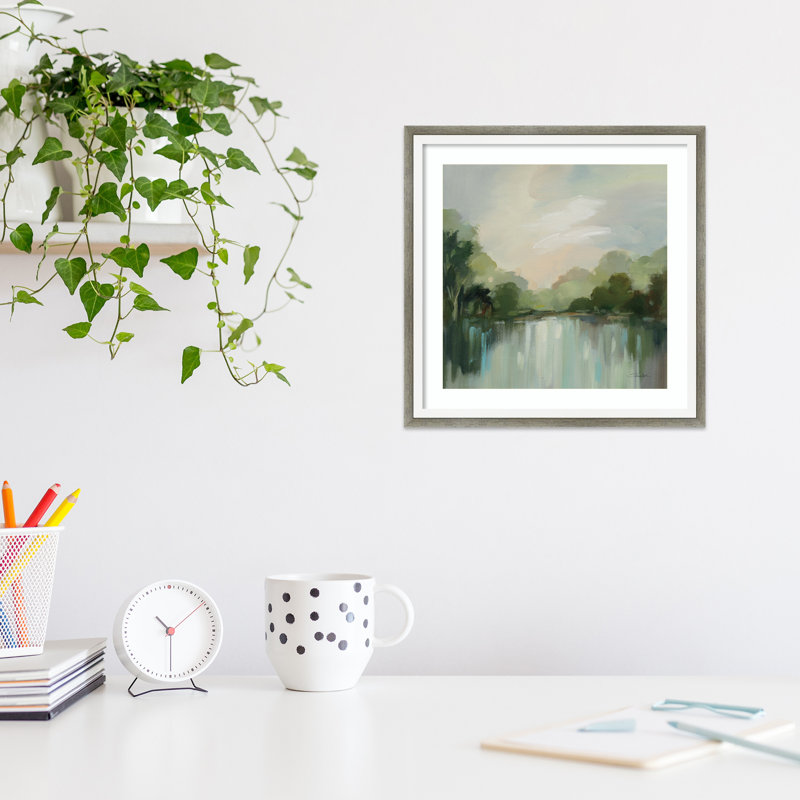 " Cool Spring Day " by Silvia Vassileva, 13" H x 13" W, Gray