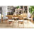 Farmhouse Dining Table Set, Solid Wood Extendable Dining Table And Rattan Back Dining Chair For Dining Room/Kitchen/Living Room-899954670-899954668