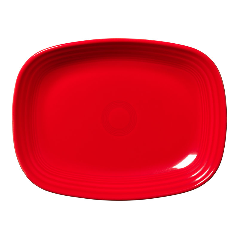 Fiesta 12 Inch Large Rectangular Platter, Scarlet