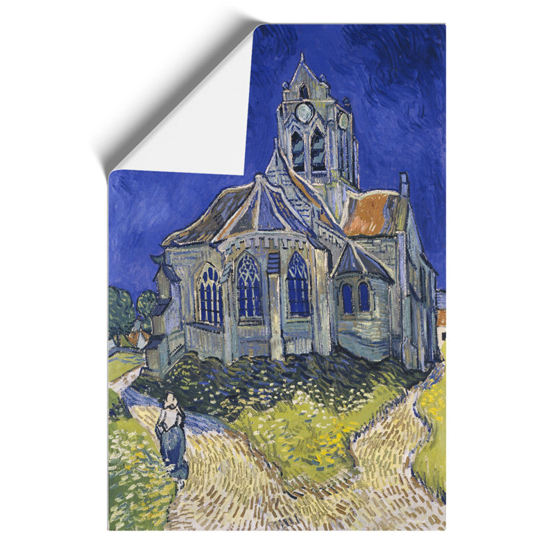The Church at Auvers Sur Oise, View from the Chevet by Vincent van Gogh - Frameless Print, 59cm H x 42cm W x 0.1cm D