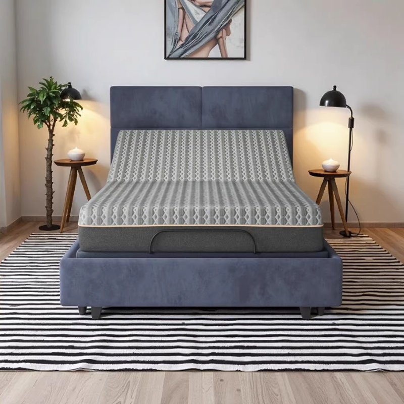 Matelas double hybride Copper Lux de 12 po - Système de mousse viscoélastique infusée de cuivre et système de ressorts avec confort rafraîchissant