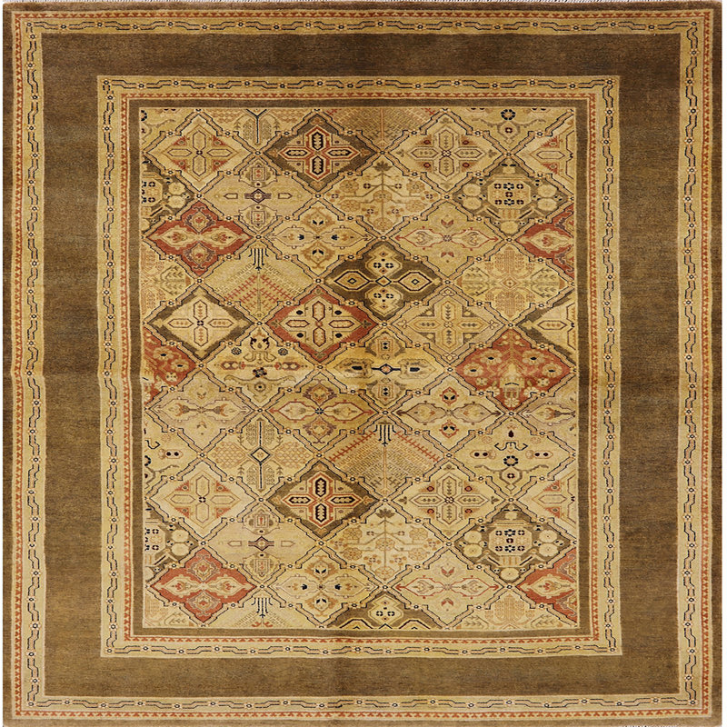 Tapis beige Claireborne, Carré 6 pi