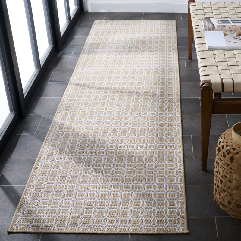 Terrace 808 Geometric Indoor/Outdoor Rug, Runner 2'3" x 8'