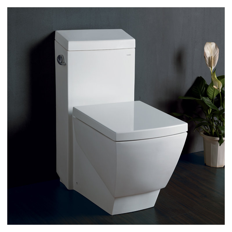Toilette monopièce allongée de 1,3 gpf aphrodite contemporary (siège compris)
