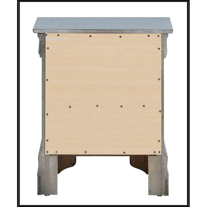 Table de chevet Lorana, Gris