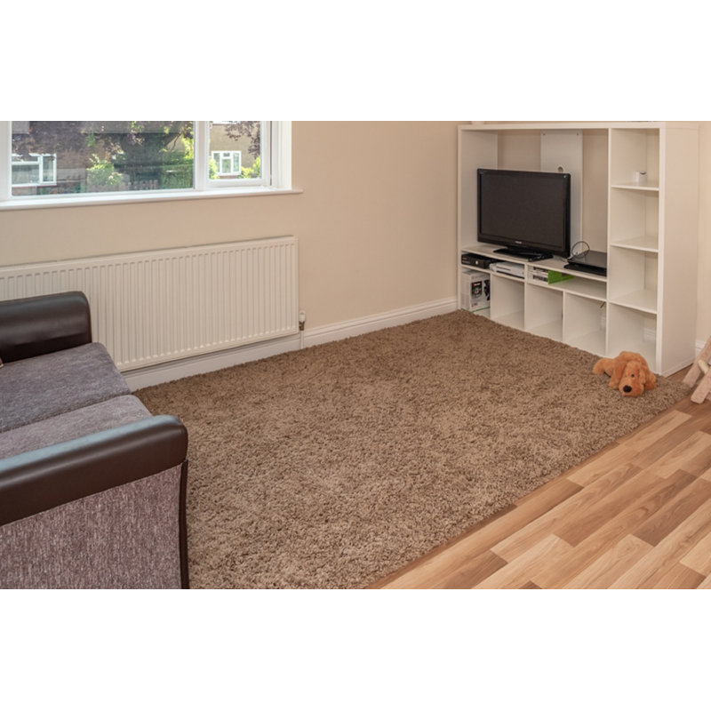 Kady Solid Colour Shag Area Rug, Rectangular 120 x 170cm