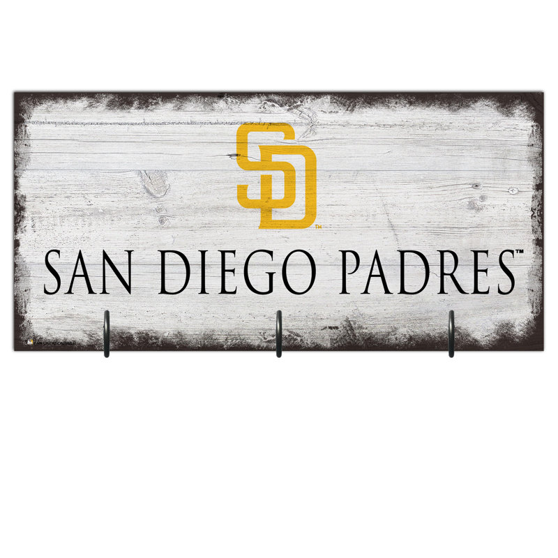 3 - Hook Wall Mounted Coat Rack, Padres