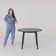 42" Round Oak Wood Table