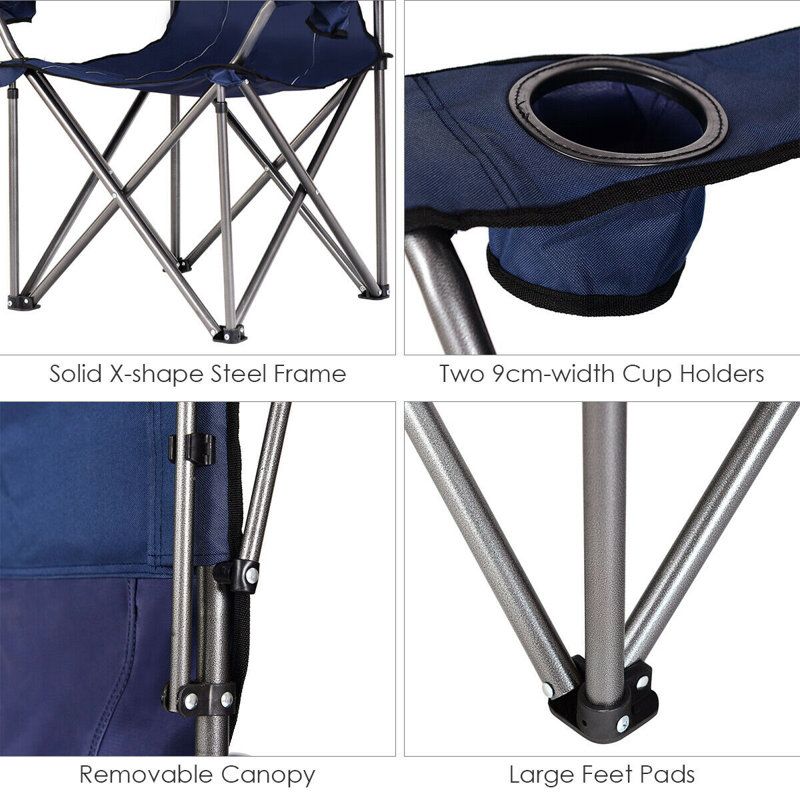 Sueann Folding Beach Chair, Blue