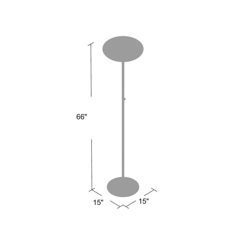 Ovo Floor Lamp, Polished Nickel