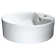 ANZZI Vitruvius Series 18.5'' White Vitreous China Circular Bathroom Sink with Overflow