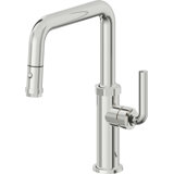 Descanso Kitchen Pull-Down Kitchen Faucet With Button Sprayer - Quad Spout