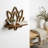 Serene Lotus Wooden Floating Shelf