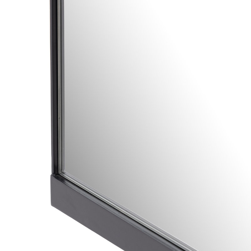 Miroir mural Hutton, 45 po x 50 po, Fer antique