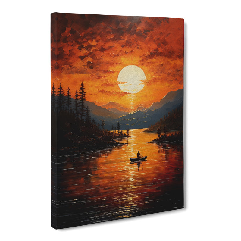 Lake Action No.2 - Wrapped Canvas