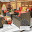 Fauteuil club d'extérieur en osier Fricis Point-418419547