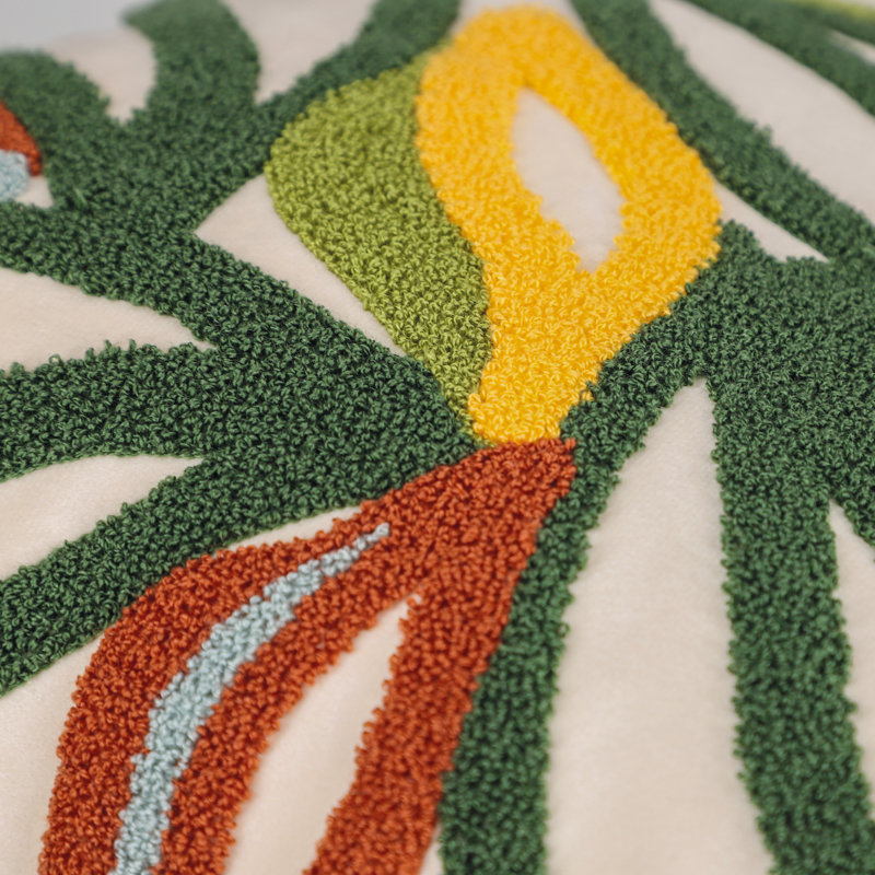 Floral Square Cushion Cover
