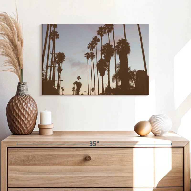 Harpa Los Angeles Palms Silhouette, 16" H x 24" W