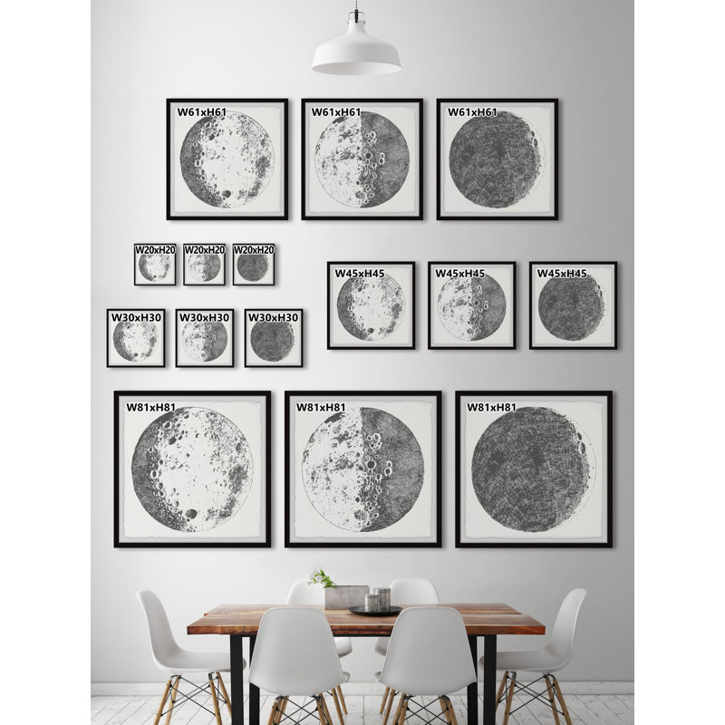 Callaway Magnificent Moon 3 Piece Single Picture Frame Wall Art, 30 cm H x 90 cm W
