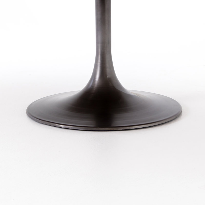 Evans Round Dining Table, Brass