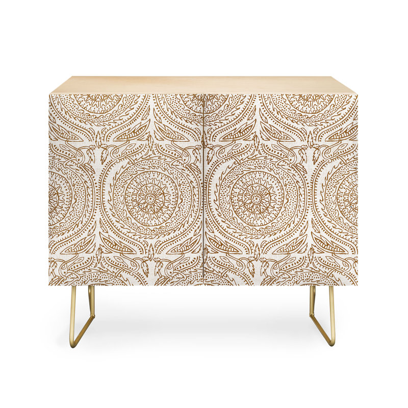 Rekisha Accent Cabinet, Gold