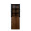 70,41 "H vitrine avec tablette à 4 niveaux et 2 portes en verre pour le bureau de la cuisine, salle à manger H, armoire, tablette, portes, cuisine, salon, garde-manger-416968646