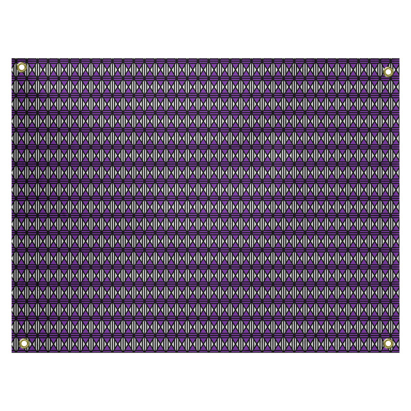Tapisserie «Avicia Lined Diamonds» par Katelyn Elizabeth, Intérieur / extérieur, H 51,5 po x l 60,5 po