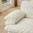 Swivel Recliner Chair with Ottoman,Full Compression Support and 360° Rotation,White