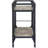 Rustic Oak & Charcoal Finish Serving Cart