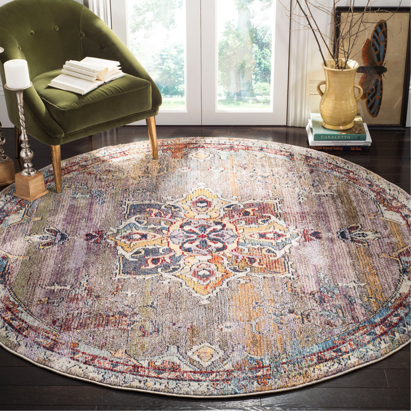Mcintosh Savannah Performance Oriental Rug, Round 7'