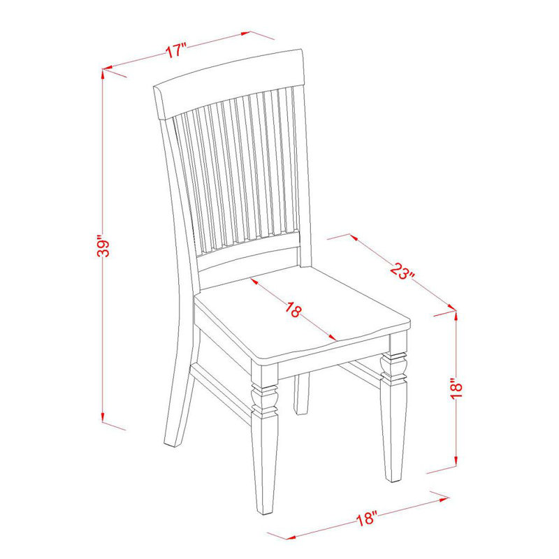 L'ensemble de table de salle à manger 3 pièces pour petits espaces comprend une table de salle à manger rectangulaire avec Dropleaf et 2 chaises en bois, babeurre et cerise