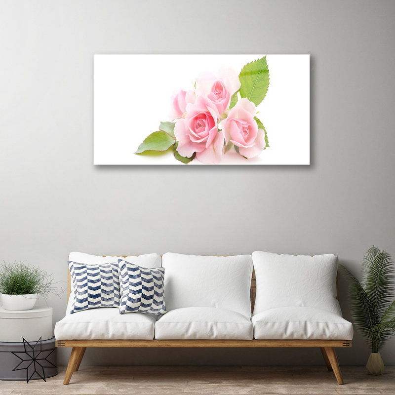 Floral Roses - No Frame Print on Glass