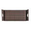 Banc de rangement en osier Quinto