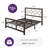 Mauppin Metal Slat Bed-101141600-101141597