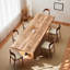 Ensemble de table de salle à manger rectangulaire en bois massif Bushey-1596403978