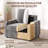 39" Wide Upholstered Accent Chair With Storage, Comfy Velvet Single Chair With USB Charging Ports & Cup Holders-1450467567