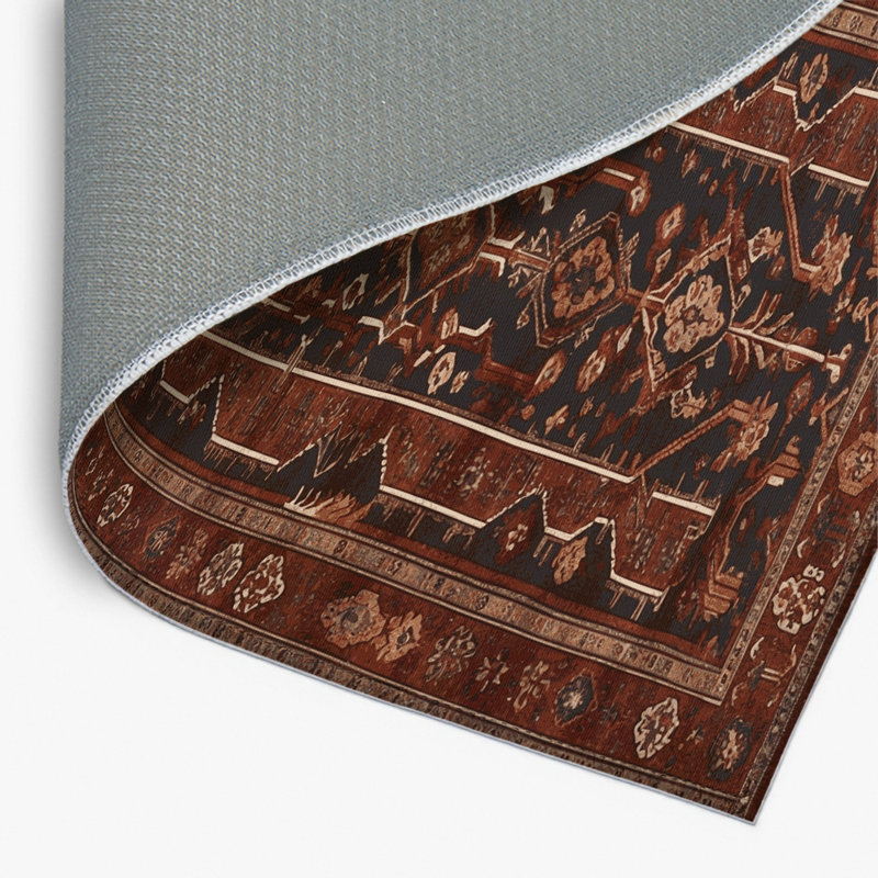 Tapis turc intérieur et extérieur brun, Rectangulaire 2 pi x 3 pi
