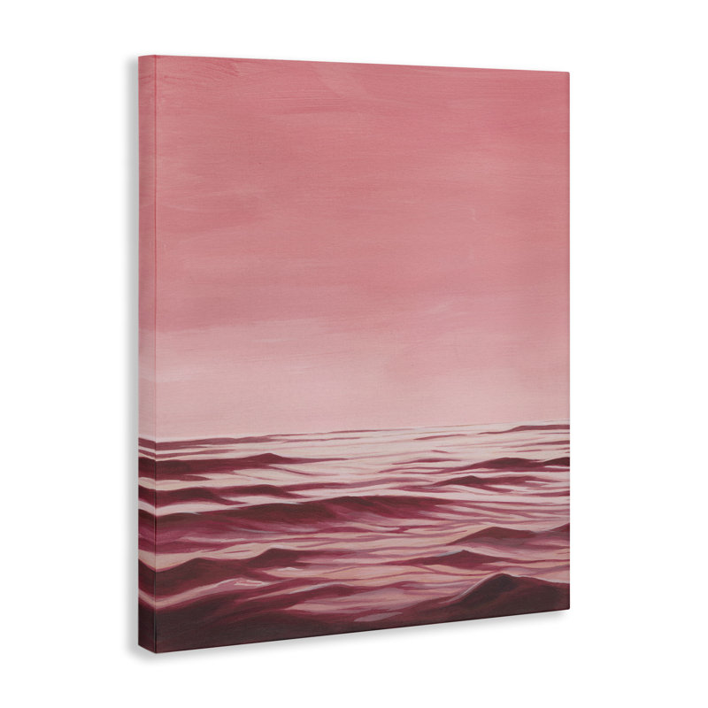 «Pink Ocean Ripples» par Grace Popp, H 48 po x l 36 po