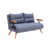 100 % polyester bleu est en rupture de stock