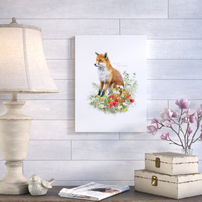 'Fox' Print on Wrapped Canvas