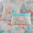 7 Piece Cotton Sateen Comforter Set Coral Cal King